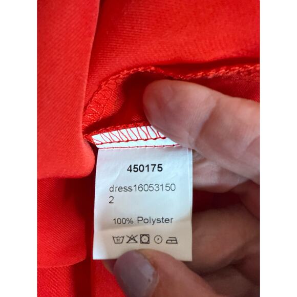 Shein Women's Boho Off The Shoulder Ruffle Mini Dress Flowy Glamorous Size L Red - Picture 7 of 7